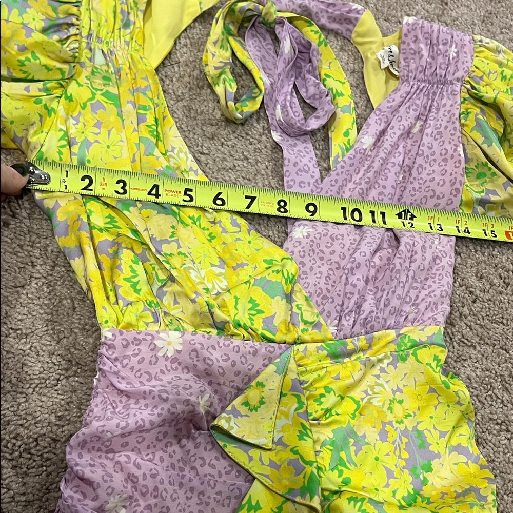 FOR LOVE AND LEMONS Dubois mix print mini dress in Freedom Floral - Picture 8 of 10
